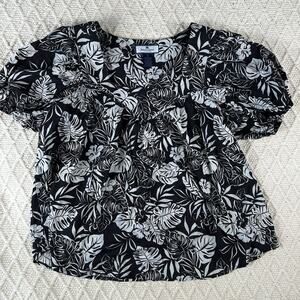 Women’s Floral Hawaiian Top – Island Collection by Stella Parker – Size S